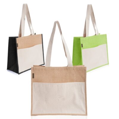 תיק מעוצב עשוי בד יוטה