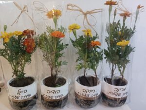 עציץ עם הקדשה