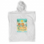 מגבת פונצ'ו לילדים עם הדפסה אישית 100% כותנה