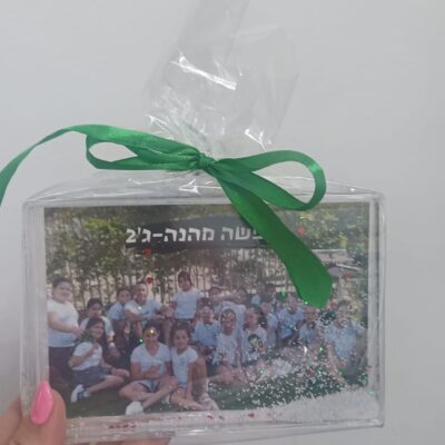 תמונה במסגרת פתיתי שלג