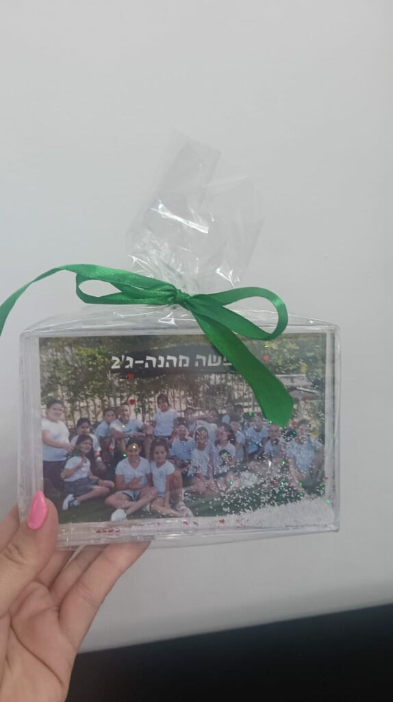 תמונה במסגרת פתיתי שלג