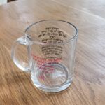 כוס זכוכית עם הדפסה