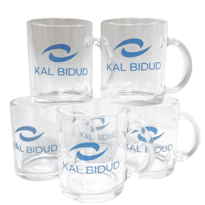 כוס זכוכית עם הדפסה