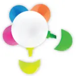 סט מרקרים בצורת פרח