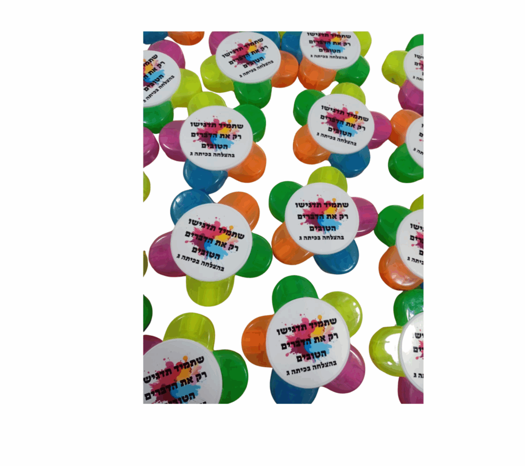 סט מרקרים בצורת פרח