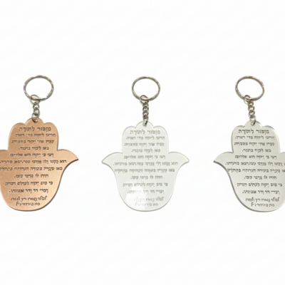 מחזיק מפתחות מזמור לתודה