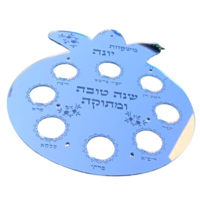 צלחת סדר ראש השנה במיתוג אישי