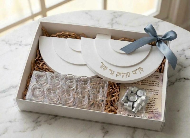 מארז חנוכיה מבטון