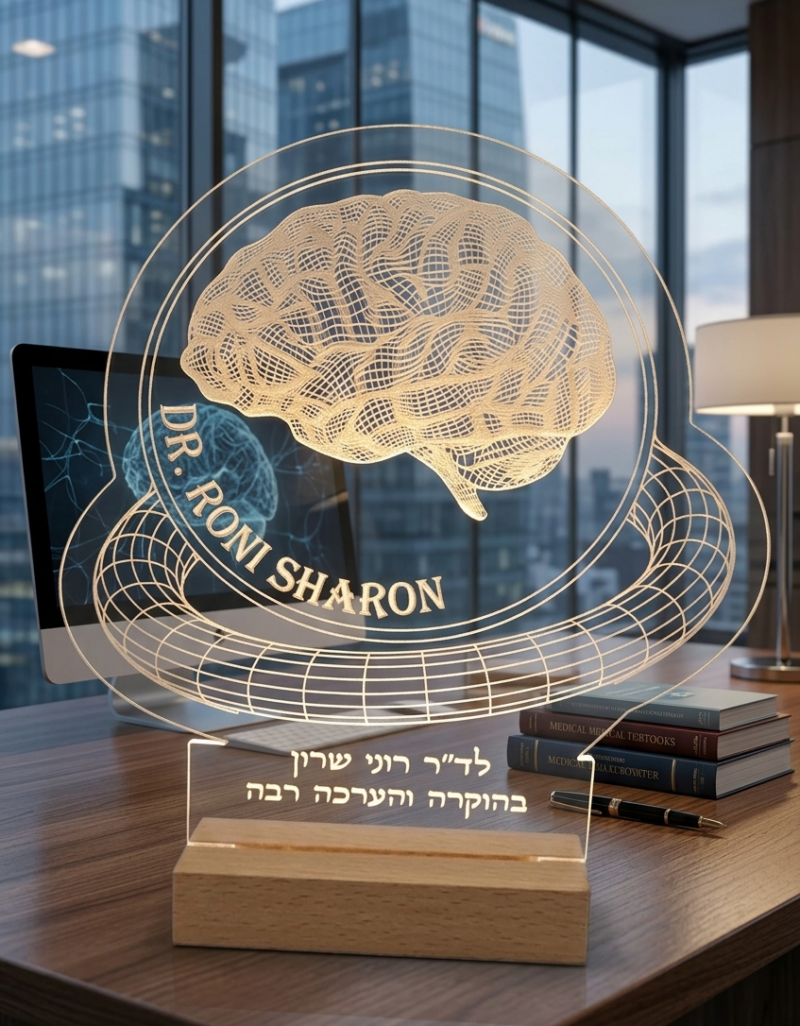 מתנה לרופא נוירולוג - דגם רוני