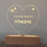 מנורת לילה לילדים - מנורת לד בעיצוב אישי – תמונה 3