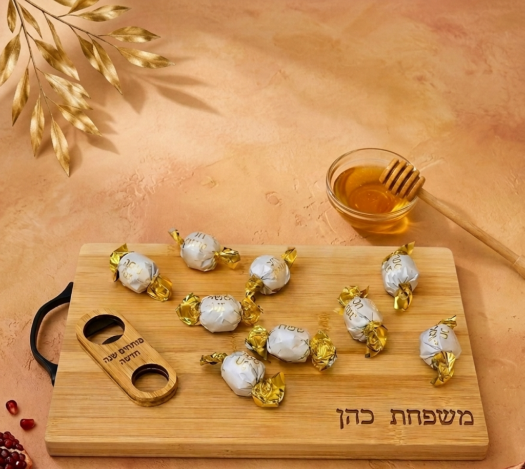 מארז קרש חיתוך - דגם שנה טובה